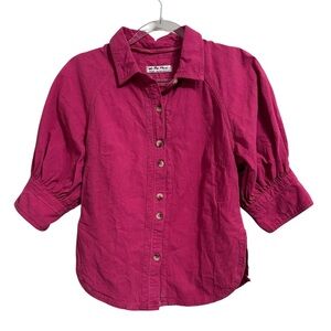 Free People Sz XS  Pink Ellie Solid Top